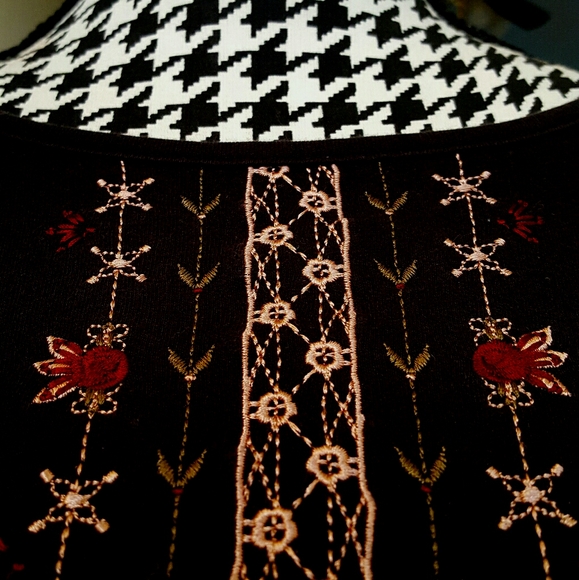 Vintage Bechamel Petites Embroidered Top Size PM - Picture 2 of 6